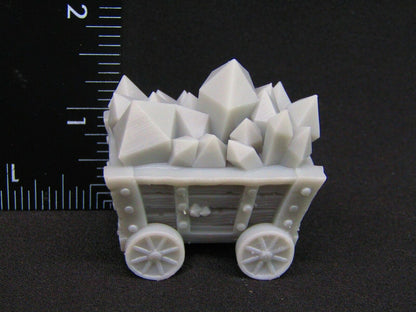 Large Mining Cart Scatter Terrain Scenery 3D Printed Mini Miniature Model