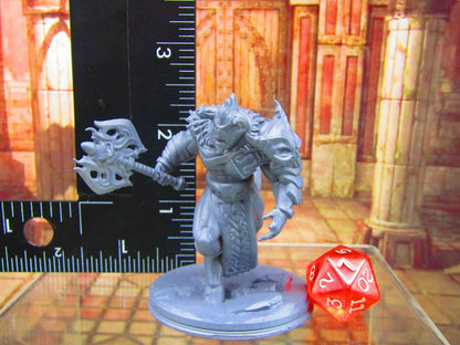 Minotaur Greek Mythology Bull Man Mini Miniature Figure 3D Printed Model 28/32mm