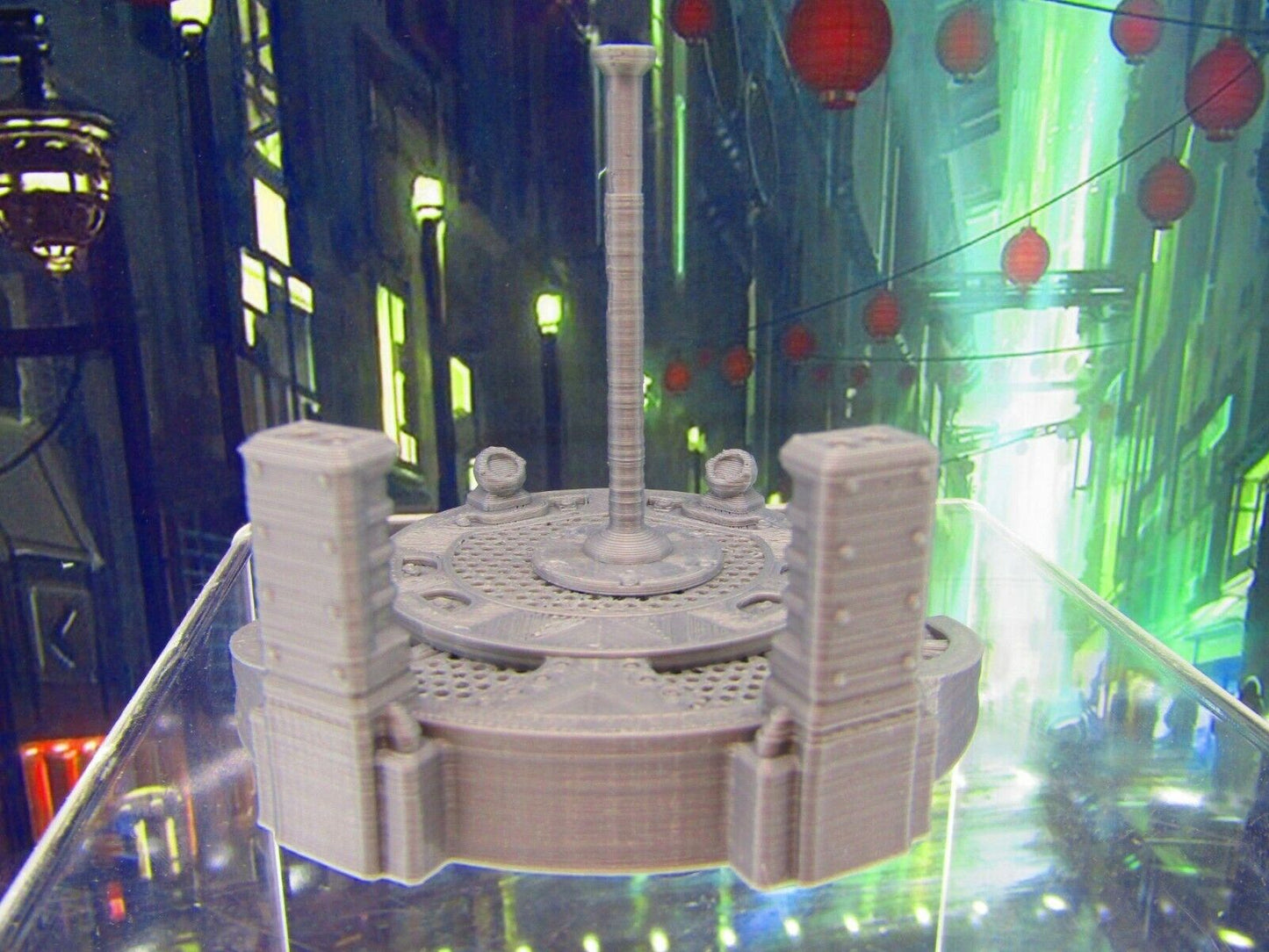 Nightclub Stripper Stage & Pole Miniature 3D Printed Model 28/32mm Scale Sci Fi