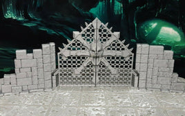 Chaos Gate Dungeon Door Miniature Model Mini Dungeons & Dragons 28mm 3D Printed