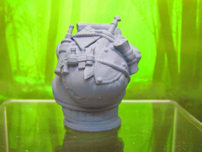 Dwarven Travelling Merchant Trader Mini Miniature Dwarf 3D Printed Model 28/32mm