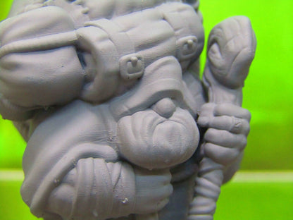 Dwarven Travelling Merchant Trader Mini Miniature Dwarf 3D Printed Model 28/32mm