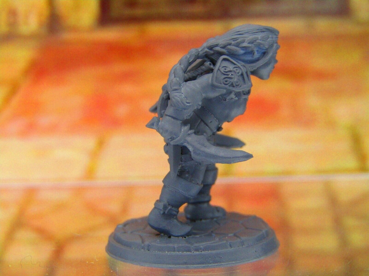 Felin Fastep Female Rogue Thief Stealth Dwarf Mini Miniatures 3D Printed Model