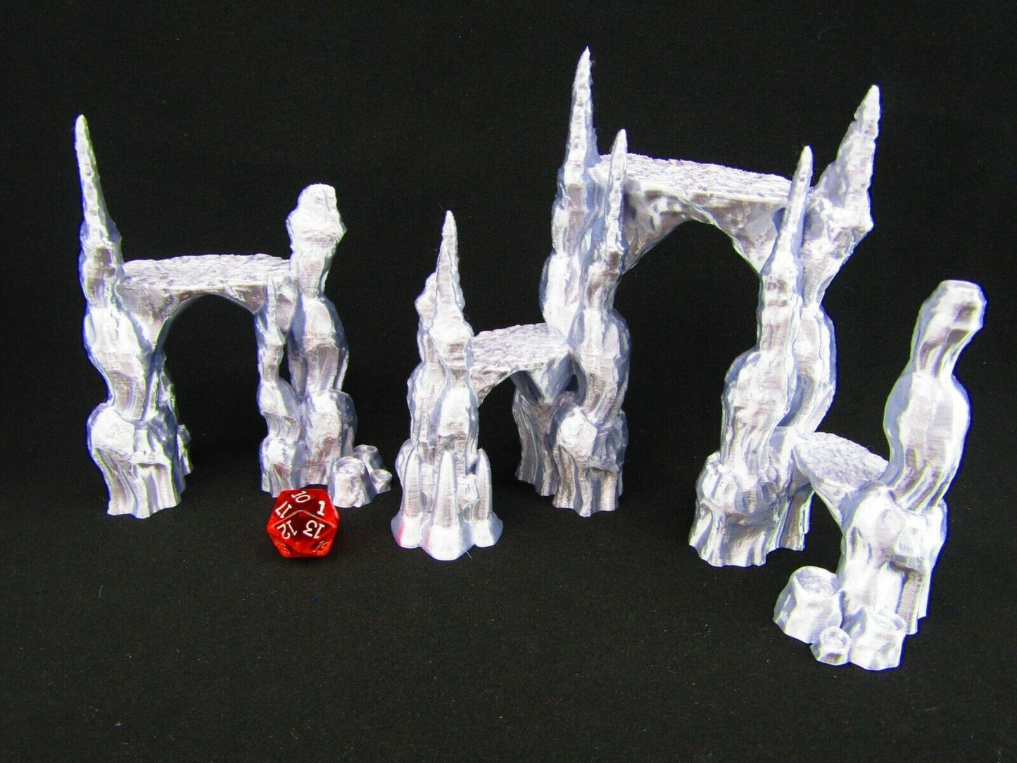 2pc Jagged Stone Perches / Walkways / Sniper Points Scatter Terrain Scenery