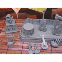 
              Musician Bard Instruments & Stage for Bar Tavern Scenery Scatter Terrain Props
            