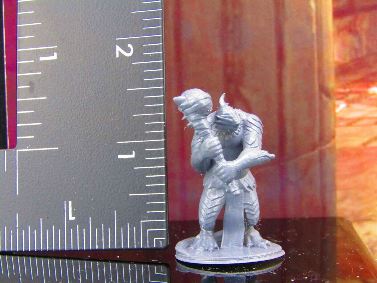 Lizardfolk Fighter Mini Miniature Model Character Figure 28mm/32mm Scale RPG