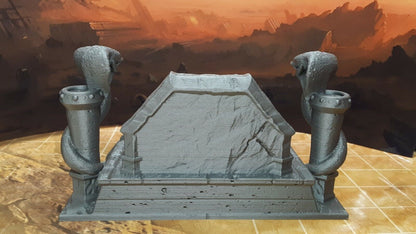 Snake Altar Scatter Terrain Scenery Miniature Tabletop Fantasy Games