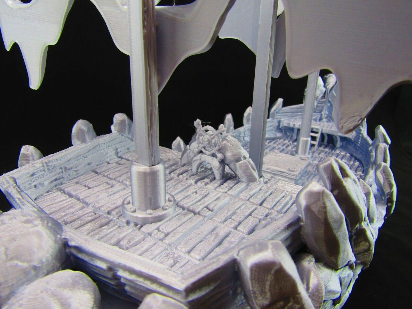 Devil's Scorn Undead Pirate Ship Haunted Boat Scatter Terrain Scenery 3D Printed