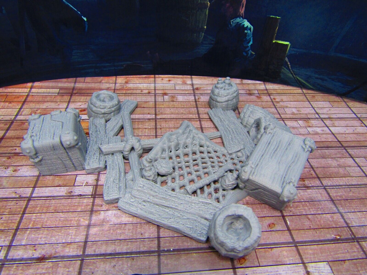 Shipwreck Debris for Docks Coast Seashore Scenery Scatter Terrain Props 3D Print