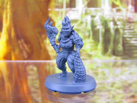 Female Azer Elemental Mini Miniatures 3D Printed Resin Model Figure 28/32mm