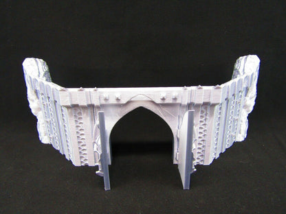 Small Fortress Walls Set Scatter Terrain Scenery 3D Printed Mini Miniature Model