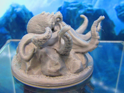 Octopus Sea Creature Monster Mini Miniature 3D Printed Figure Model 28/32mm