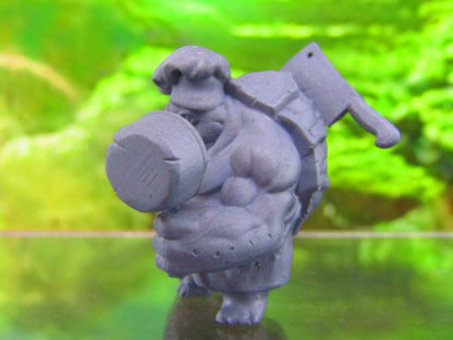 Tortle Gourmet Chef Cook Mini Miniatures 3D Printed Model 28/32mm Scale