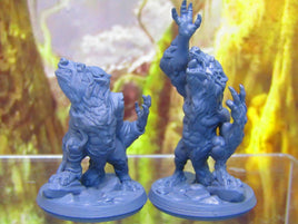 Wolfman Werewolf Pair Mini Miniature Figure 3D Printed Model 28/32mm Scale