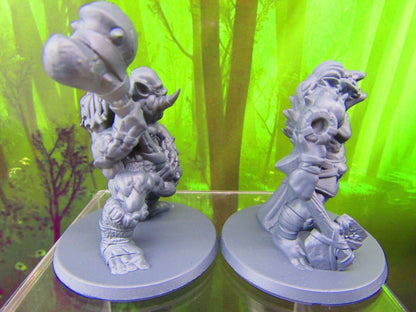 Large Female / Male Troll Pair Mini Miniatures 3D Printed Resin Model Figure