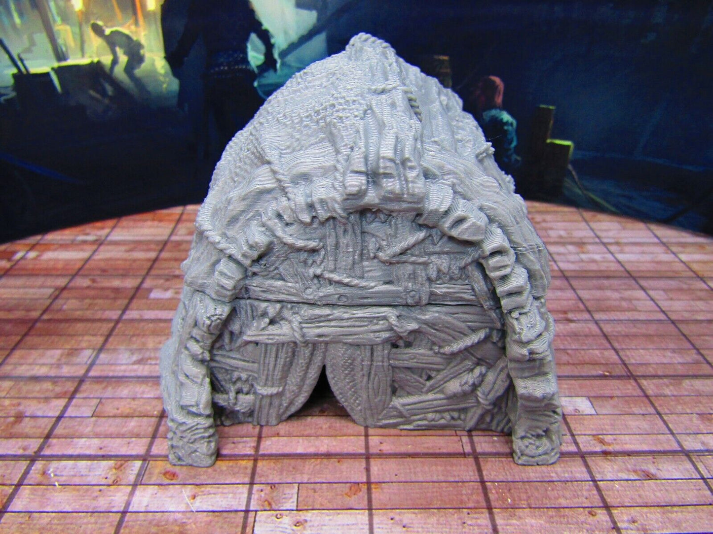 Boat Hull Building House Docks / Seaside Shack Scenery Scatter Terrain Props