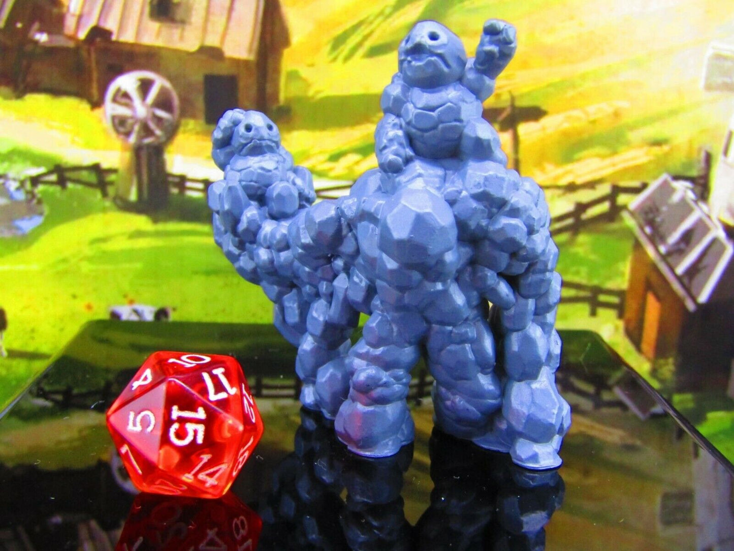 Clod Launcher Earth Elemental Dirt Folk Mini Miniature Model Character Figure