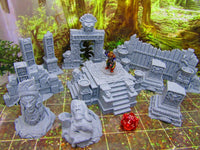 
              14pc Ancient Jungle Temple Ruins Scatter Terrain Scenery 3D Printed Model
            