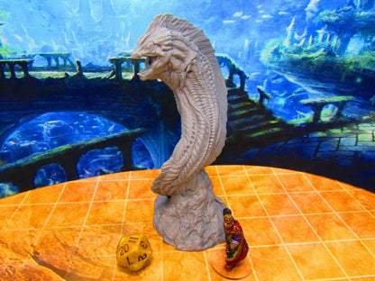 Giant Eel Underwater Monster Encounter Mini Miniature 3D Printed Figure Model