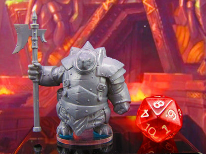 Armored War Tortle Knight Mini Miniature Model Character Figure 28mm/32mm Scale