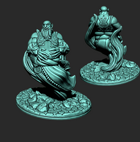 
              Air Genie Djinn W/ Lamp Mini Miniatures Figure Tabletop Game 3D Printed Resin
            