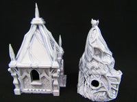 
              Small Dark Elf Hut Houses Pair Scatter Terrain Scenery 3D Printed Mini Miniature
            