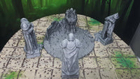 
              4 Piece Statue Ruins Scatter Terrain Scenery 28mm Dungeons & Dragons 3D Printed
            