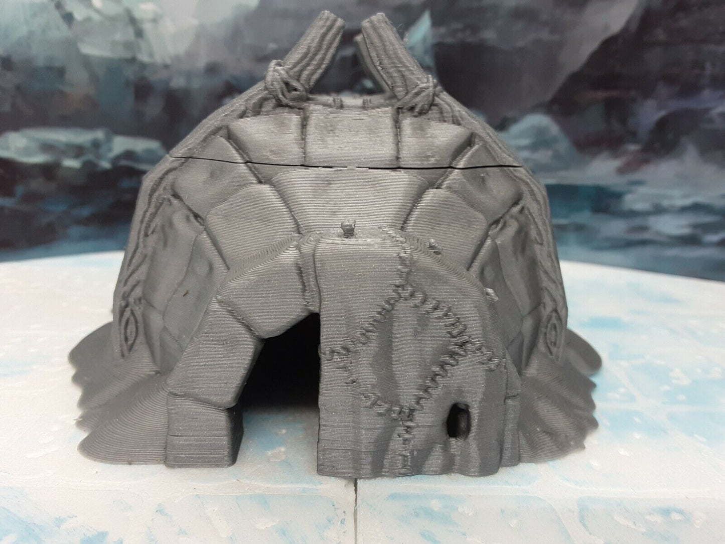 Ice Igloo Tribal Hut Scenery Terrain Miniature Mini Model Dungeons & Dragons D&D