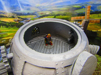 Large Lookout Tower Telescope Observatory atop Belltower Scatter Terrain Scenery