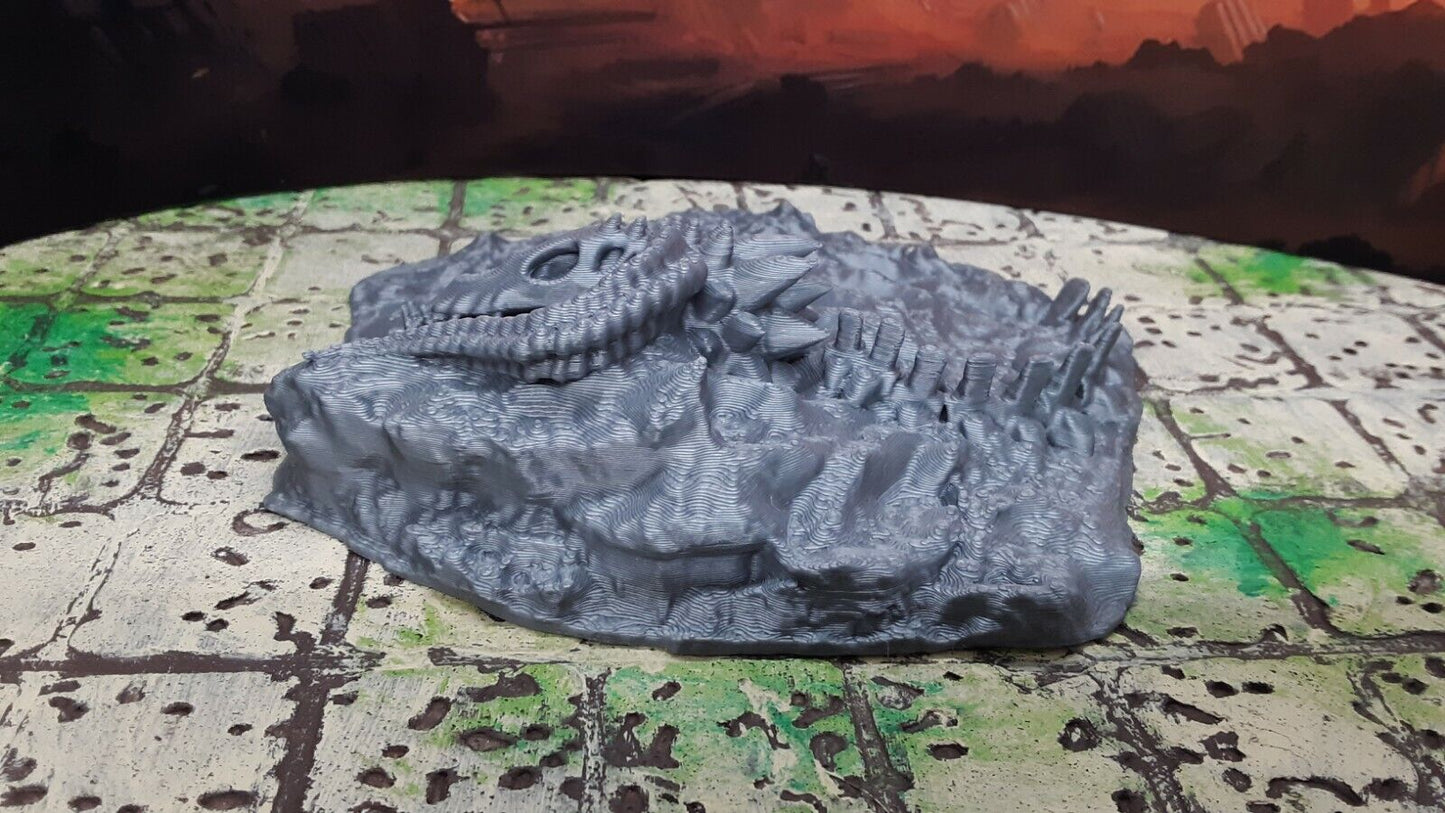 Boneyard Dead Dragon Skeleton 28mm Scale Dungeons & Dragons Scatter Terrain