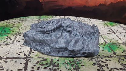 Boneyard Dead Dragon Skeleton 28mm Scale Dungeons & Dragons Scatter Terrain