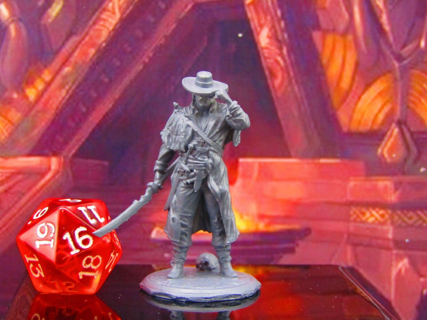 Masked Monster / Vampire / Werewolf Hunter Mini Miniature Model Character Figure