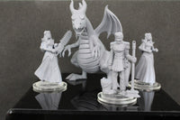 
              4pc Sleeping Beauty Prince Charming Dragon Mini Miniature Gaming Wargaming D&D
            