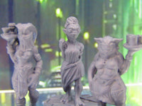 
              Alien Nightclub Waitress Server Pair & Courtesan Mini Miniature Figure 3D Print
            
