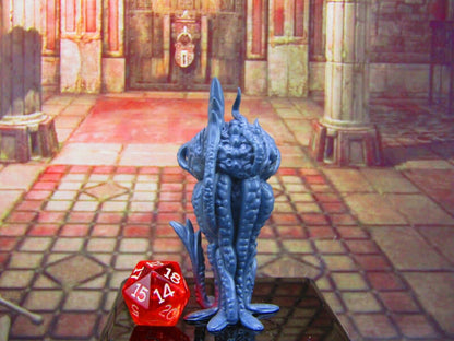Telepathic Brain Monster Attack Pose Mini Miniature Model Character Figure