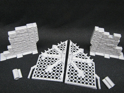 Chaos Gate Dungeon Door Miniature Model Mini Dungeons & Dragons 28mm 3D Printed