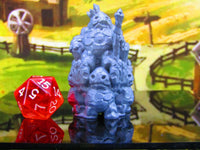 
              Clod King on Throne Earth Elemental Dirt Folk Mini Miniature Model Character
            