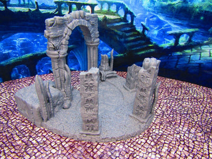 Merfolk Mermaid Deep Sea Plaza City Center Scenery Scatter Terrain Props