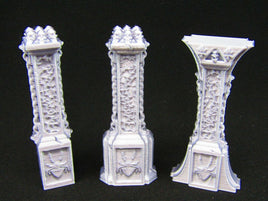 3pc Spider Lair Pillars/ Columns Scatter Terrain Scenery 3D Printed Mini