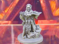
              Dark Elf Wizard Swirling Spell & Book Mini Miniature Figure 3D Printed Model
            