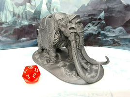 Armored Woolly Mammoth Miniature Mini Figure Tabletop Game Dungeons & Dragons