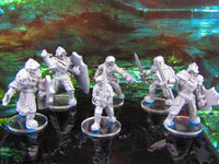 
              6pc Undead Skeleton Rogue Soldier Merc Set Mini Miniature Model Character Figure
            