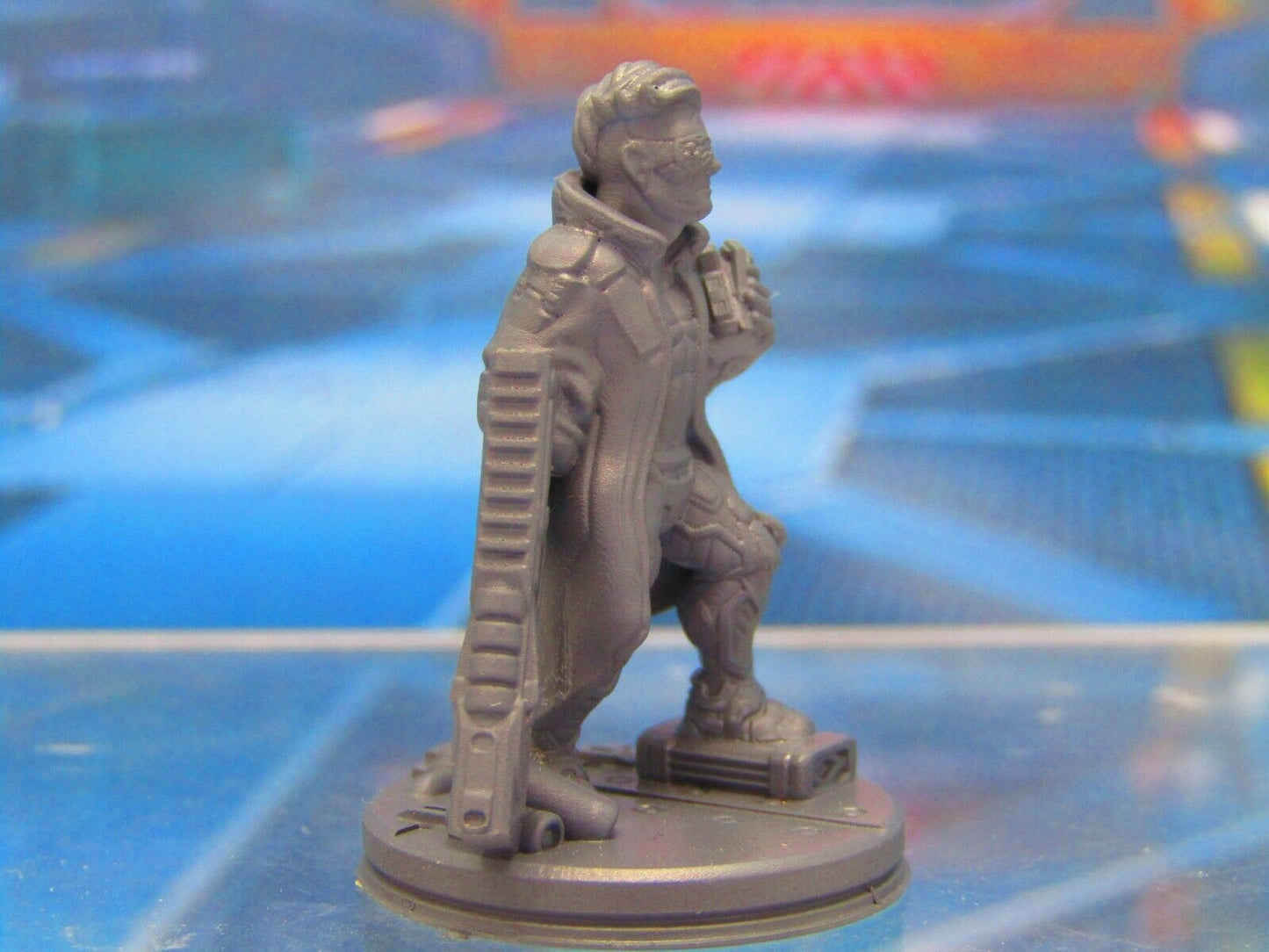 Sci Fi Time Travelling Cyborg Soldier Mini Miniature 3D Printed Model 28/32mm