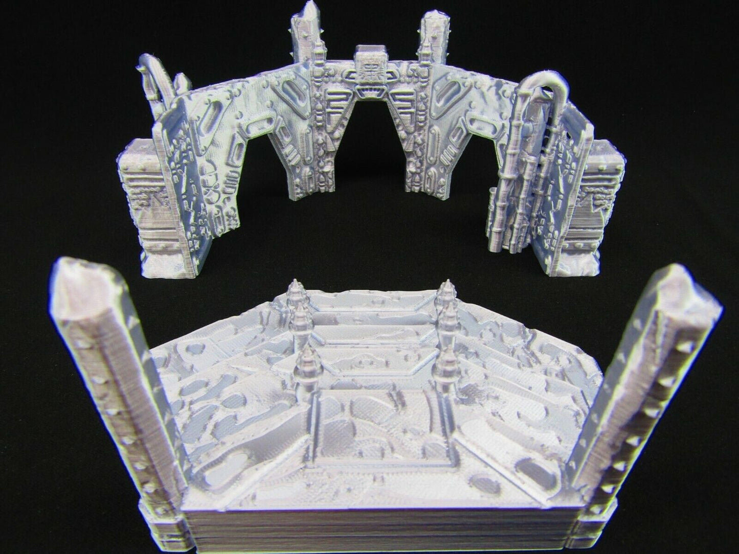 Bleachers & Ampitheatre Set Scatter Terrain Scenery 3D Printed Mini Miniature