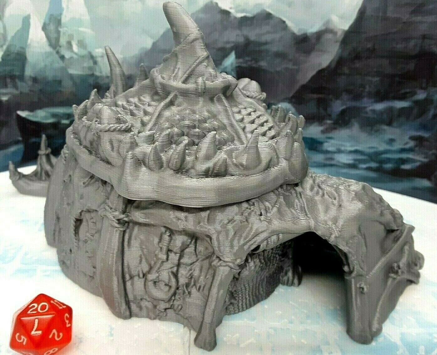 Fisherman's Tribal Hut Scenery Terrain Miniature Model Dungeons & Dragons D&D