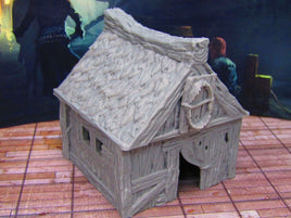 Fisherman's Shack with Shark Jaw & Removeable Roof Scenery Scatter Terrain Props