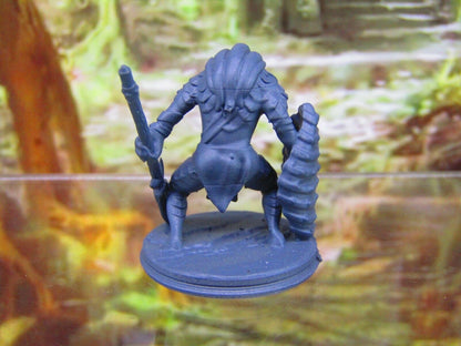 Deepfin Marloch Tribe Warrior w/ Spear Mini Miniature Figure 3D Printed Model