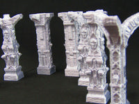 
              8 Piece Catacombs Columns Set Scatter Terrain Scenery 3D Printed Mini Miniature
            
