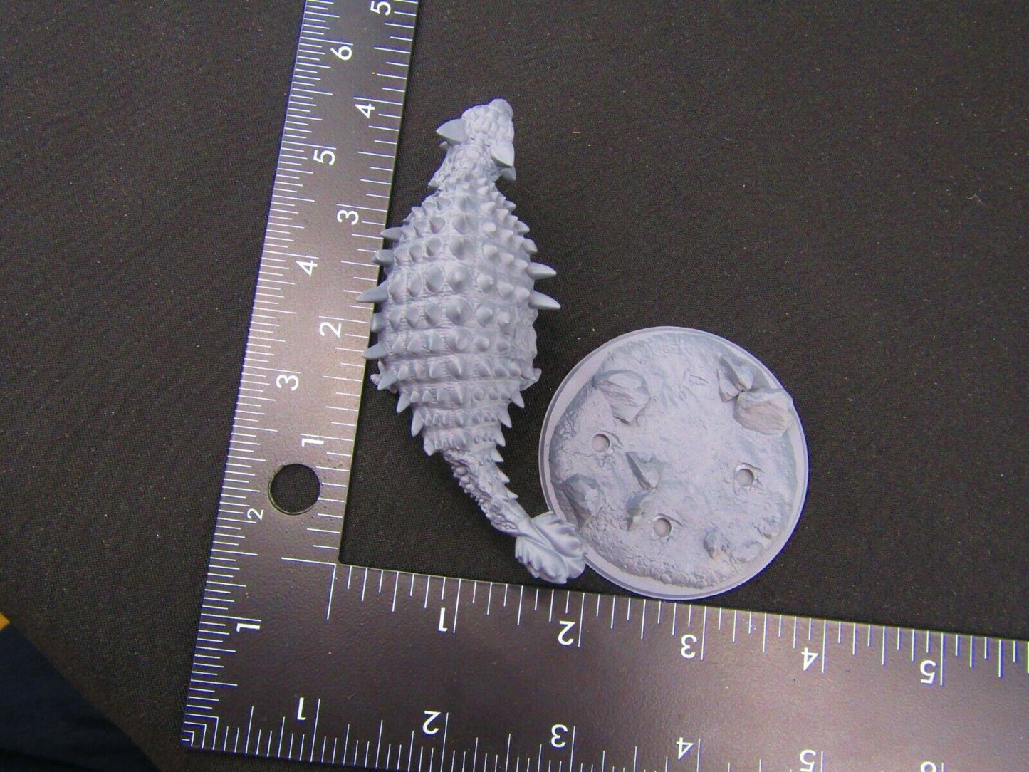 Battle Damaged Ankylosaurus Dinosaur Mini Miniature 3D Printed Model 28/32mm