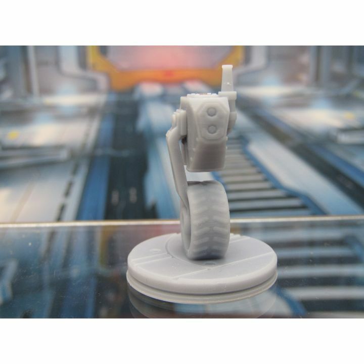 Wheeled Recon Bot Camera Droid Mini Miniature 3D Printed Figure Model